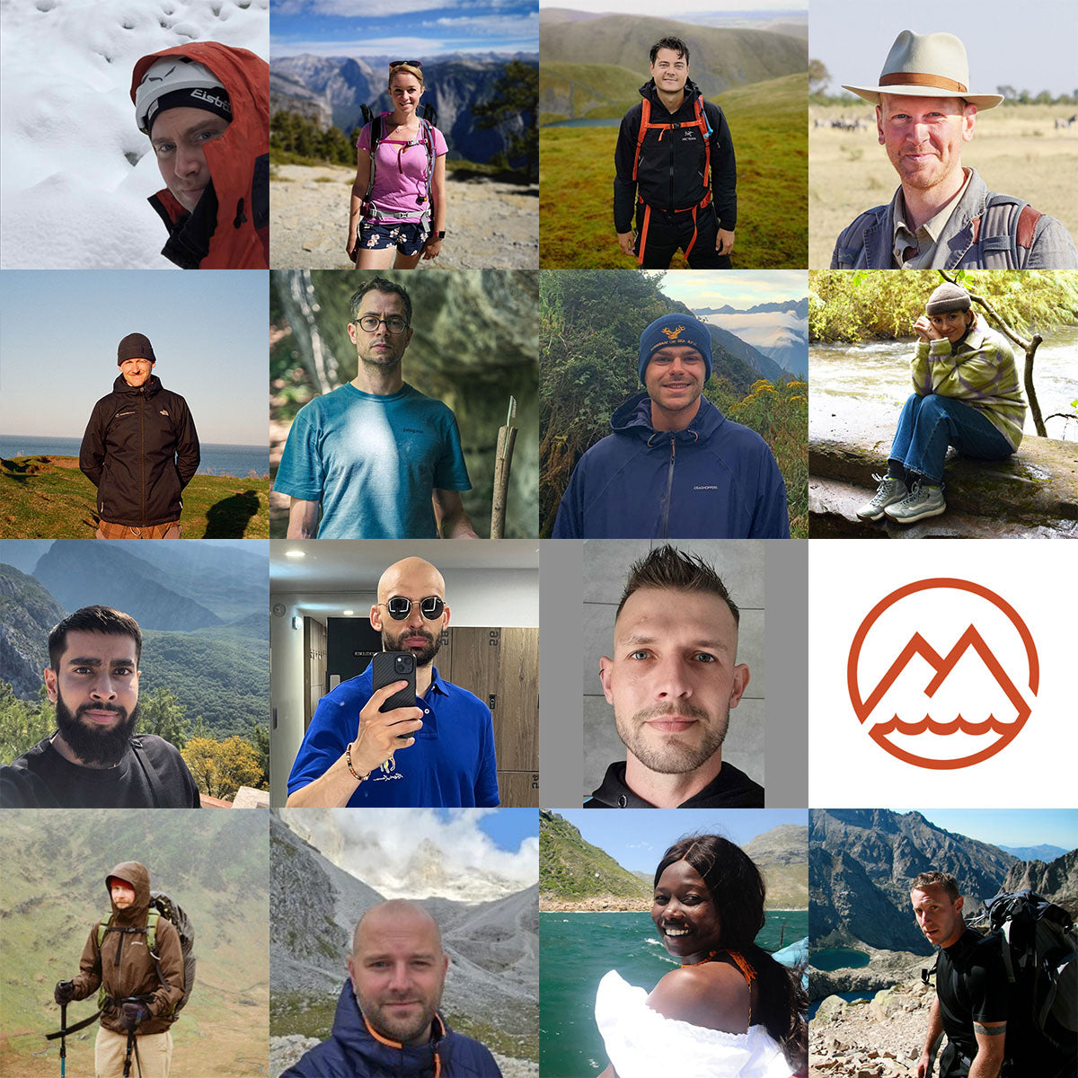 WildBounds staff team of hikers and outdoor adventurers in mountains, valleys and countryside settings.