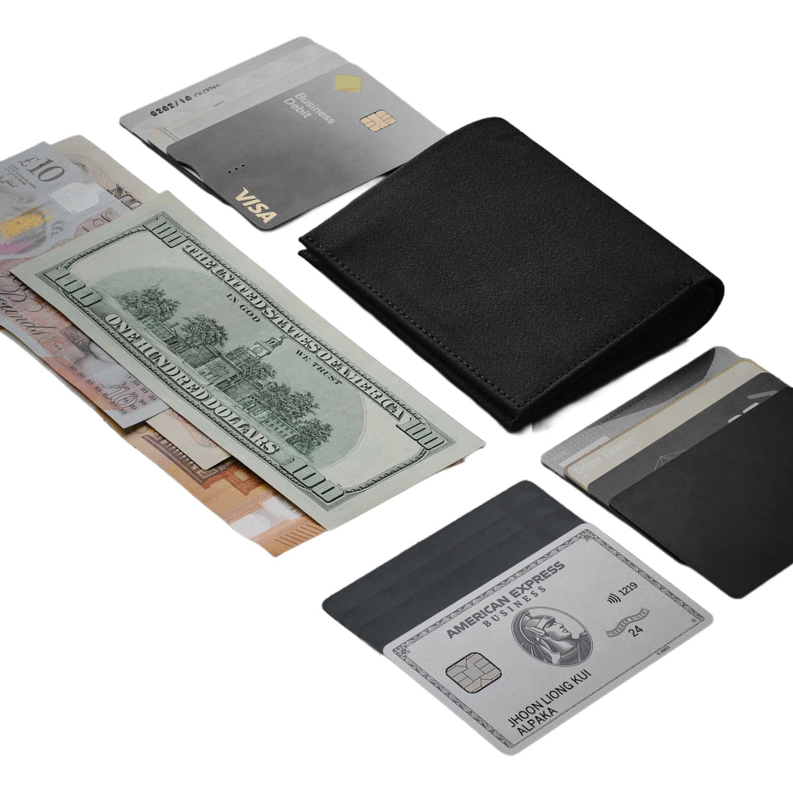 Ark Bifold Cash Wallet Alpaka AD010620122 Wallets One Size / Black | Axogrid 300D
