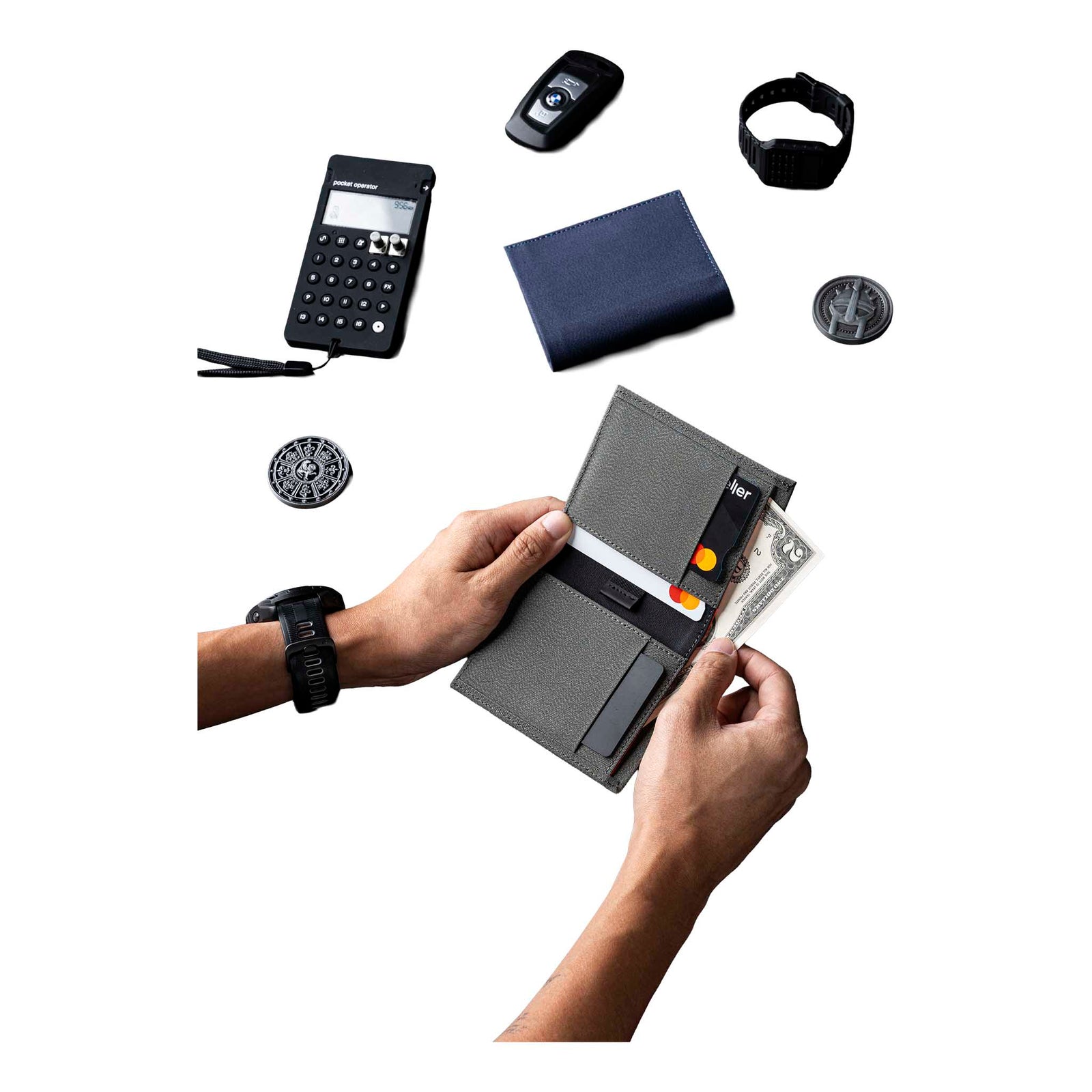 Ark Bifold Cash Wallet Alpaka AD010620221 Wallets One Size / Grey | Axoflux 300D