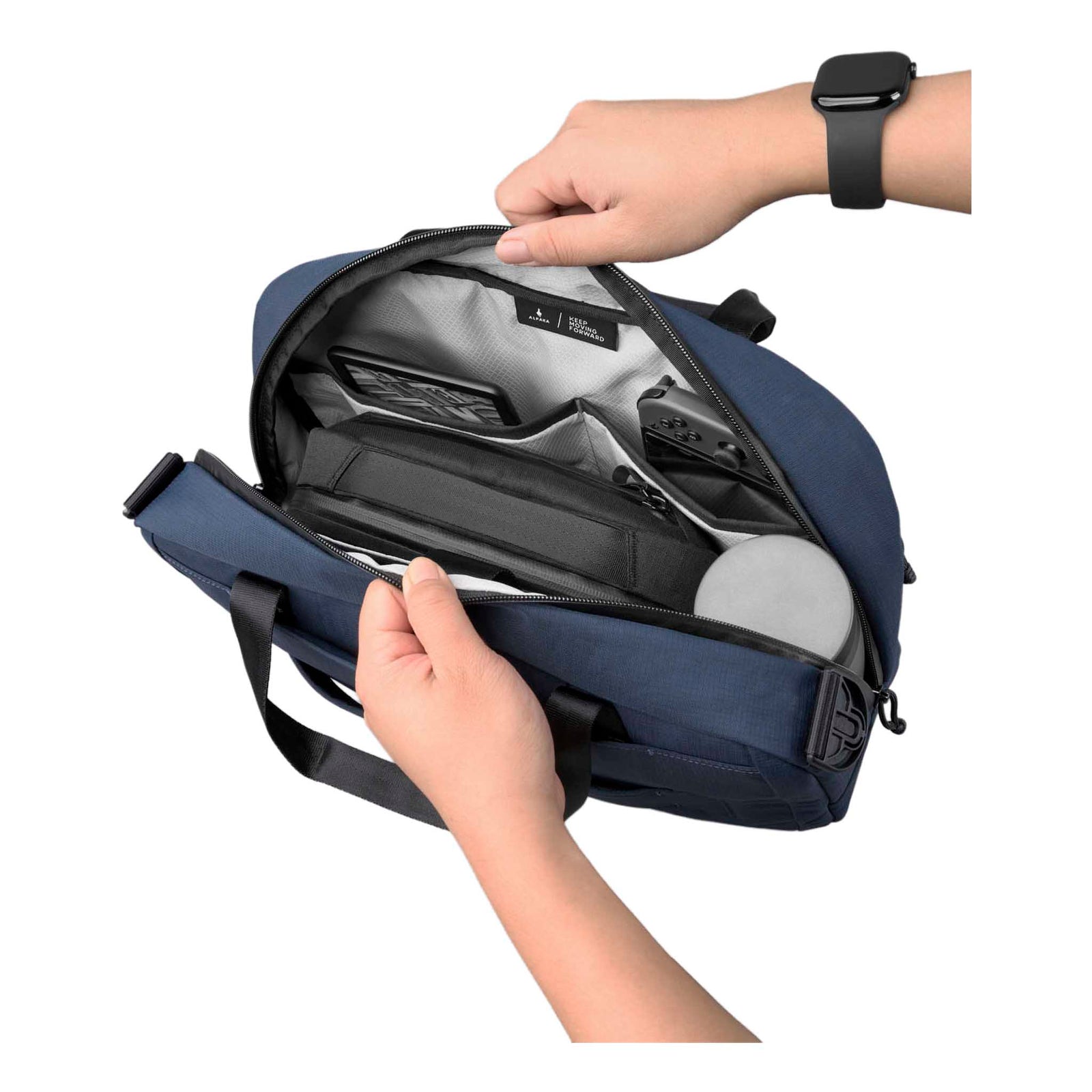 Bravo Brief | 14" Alpaka AA010910624 Briefcases 13L / Moonlight Blue Axoflux 400D Ripstop Nylon