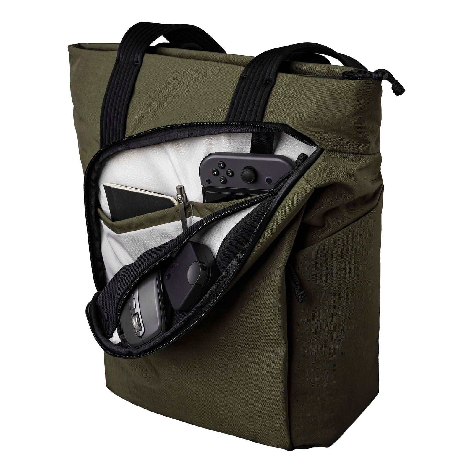 Flow Totepack Alpaka AA010850524 Tote Bags 14L / Green | Axoflux 400D Washed Nylon