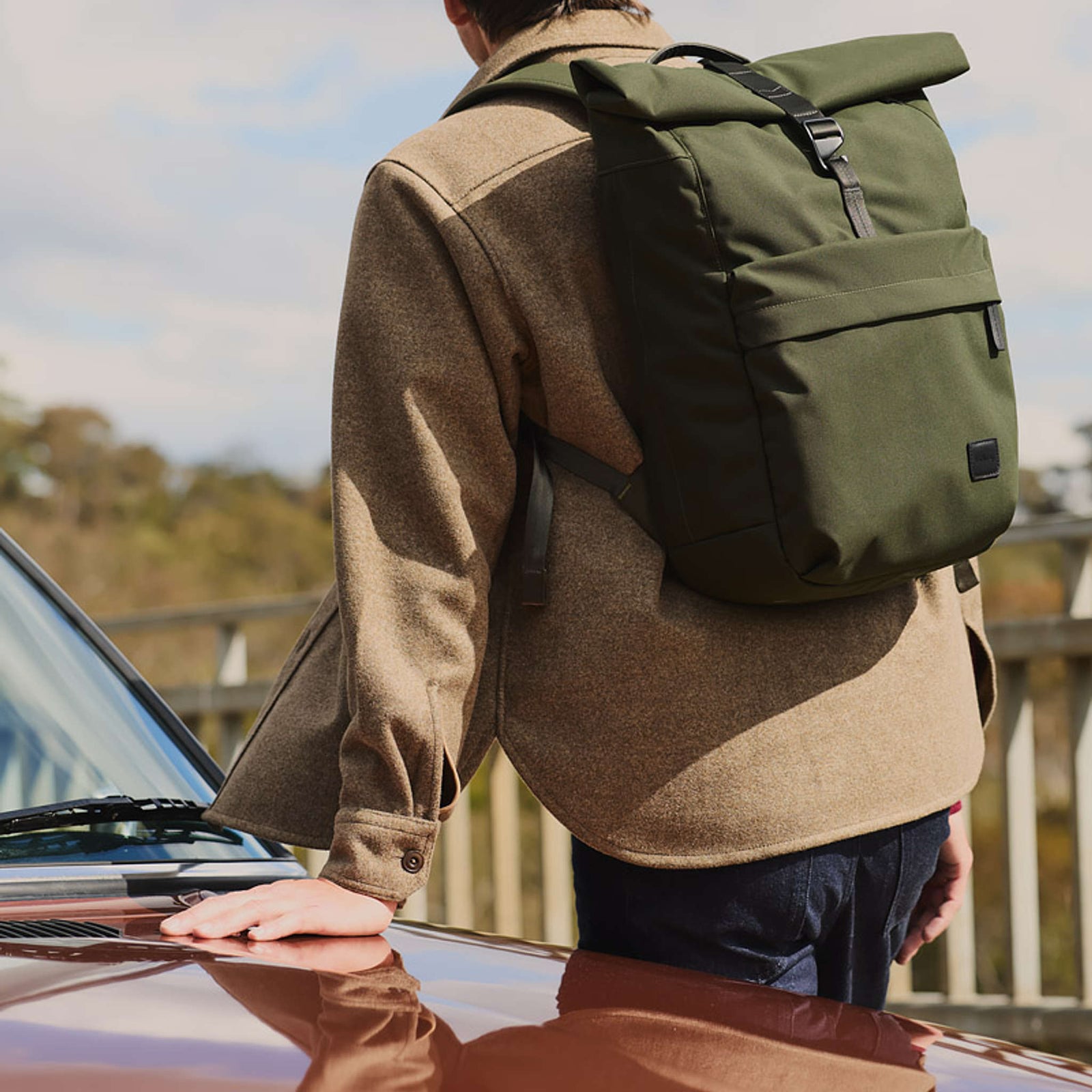 Classic Rolltop Bellroy BCRA-OLI-244 Backpacks 16L / Olive