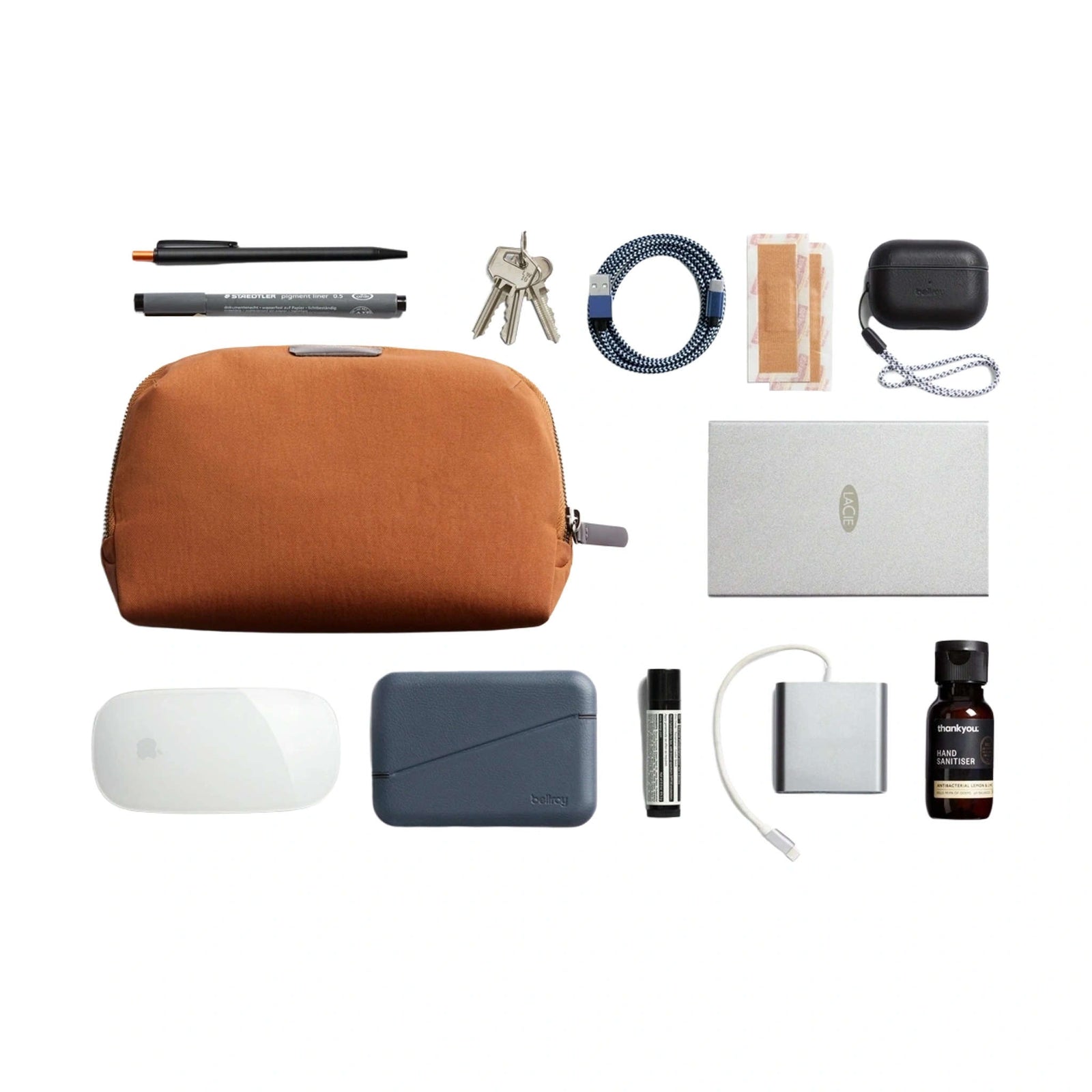 Desk Caddy Bellroy ETOA-BLK-231 Tech Pouches One Size / Black