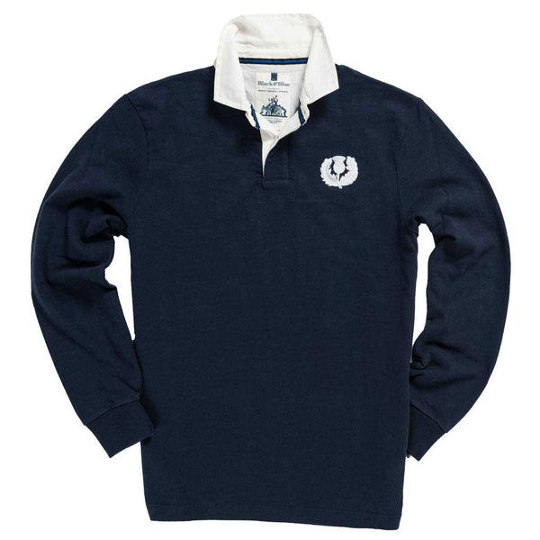 Scotland 1871 Rugby Shirt Black & Blue 1871 Rugby Shirts