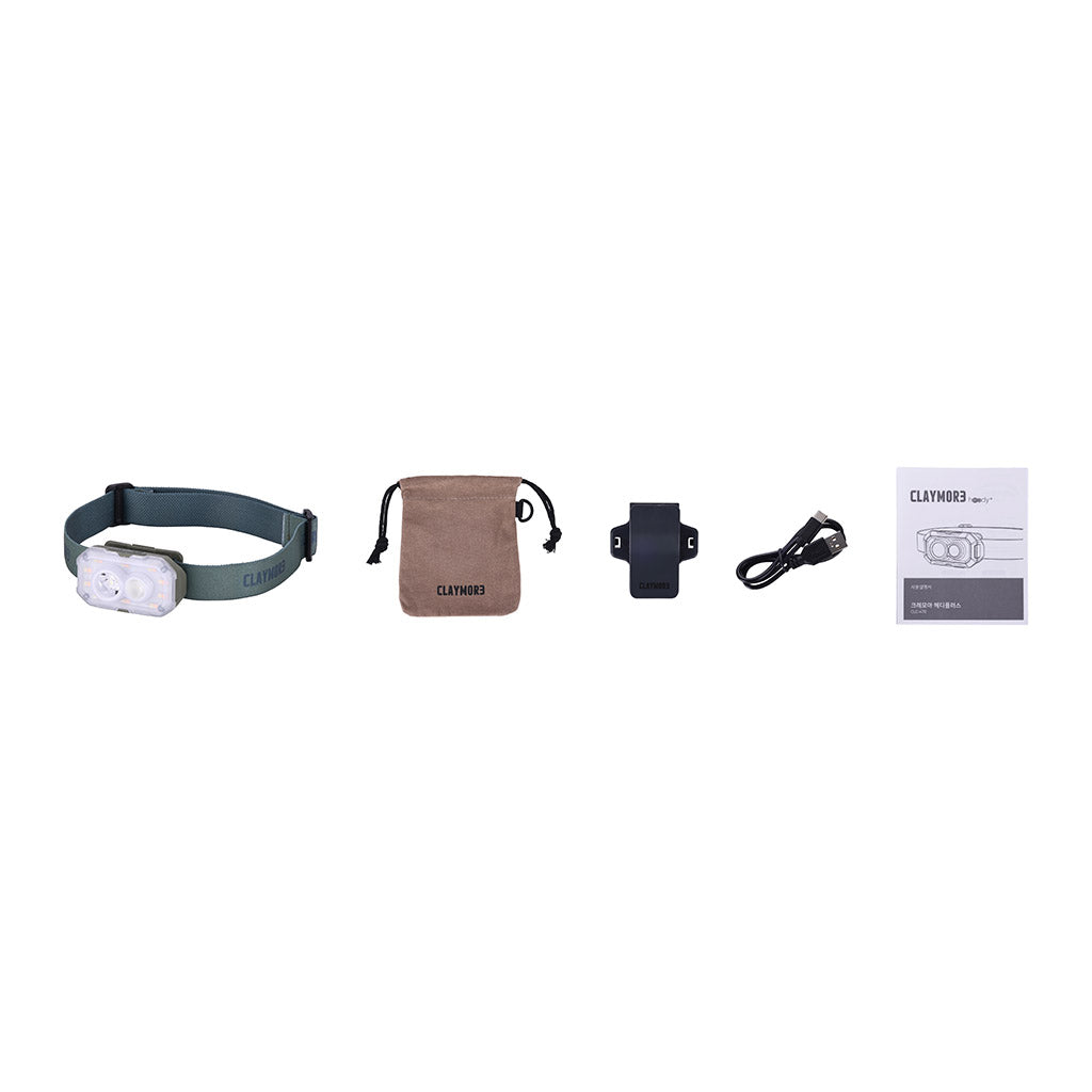 HEADY+ Claymore CLC-470KH Head Torches One Size / Khaki