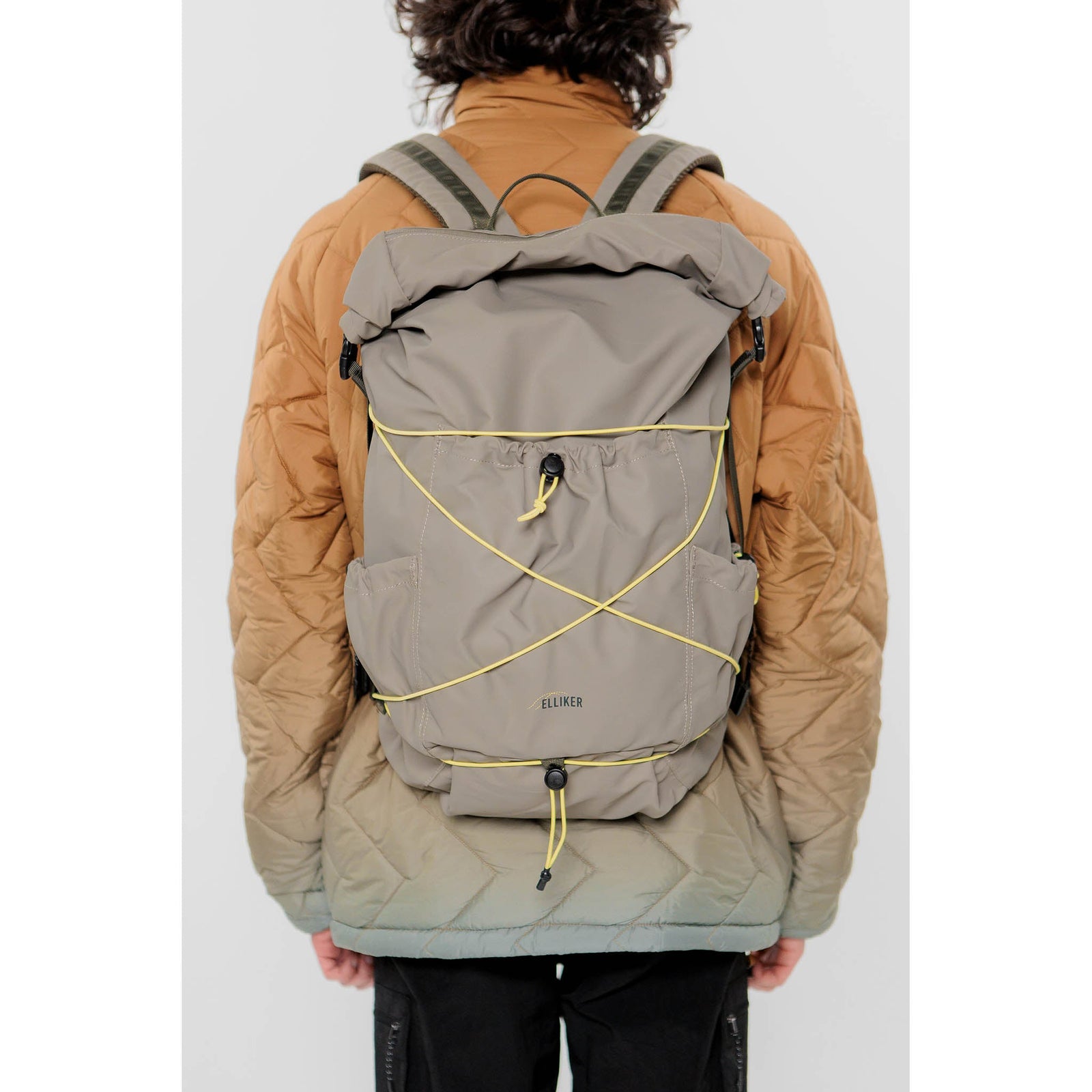 Buckden Roll Top Backpack Elliker 34052-TAUPE Backpacks 24L / Taupe