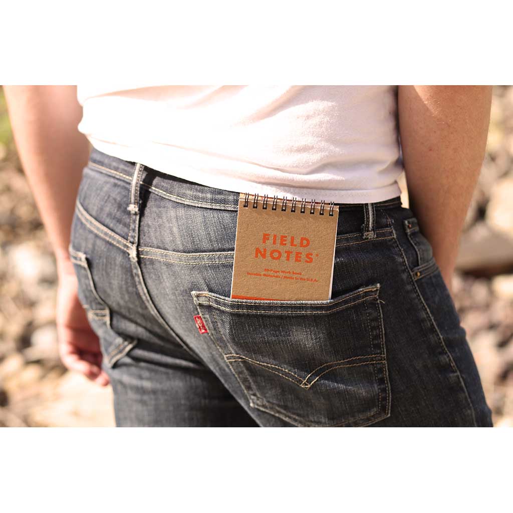 Heavy Duty Ruled and Double Graph Grid Paper (2-Pack) Field Notes FNC-47 Notebooks One Size / Brown/Orange