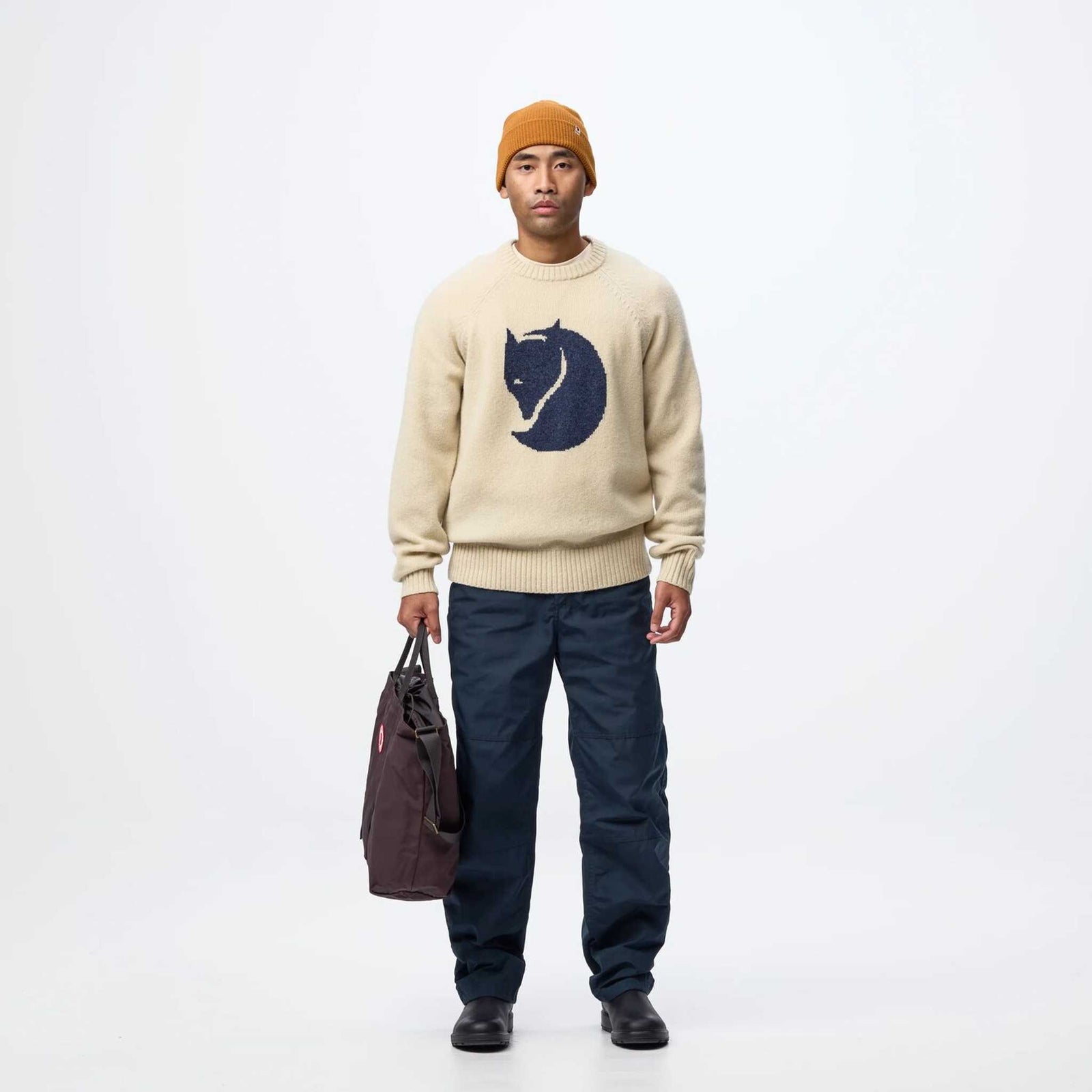 Fjällräven Logo-Strickpullover | Herren