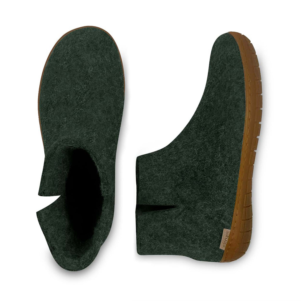 Boot with Natural Rubber Sole Glerups Outdoor Slipper Boots
