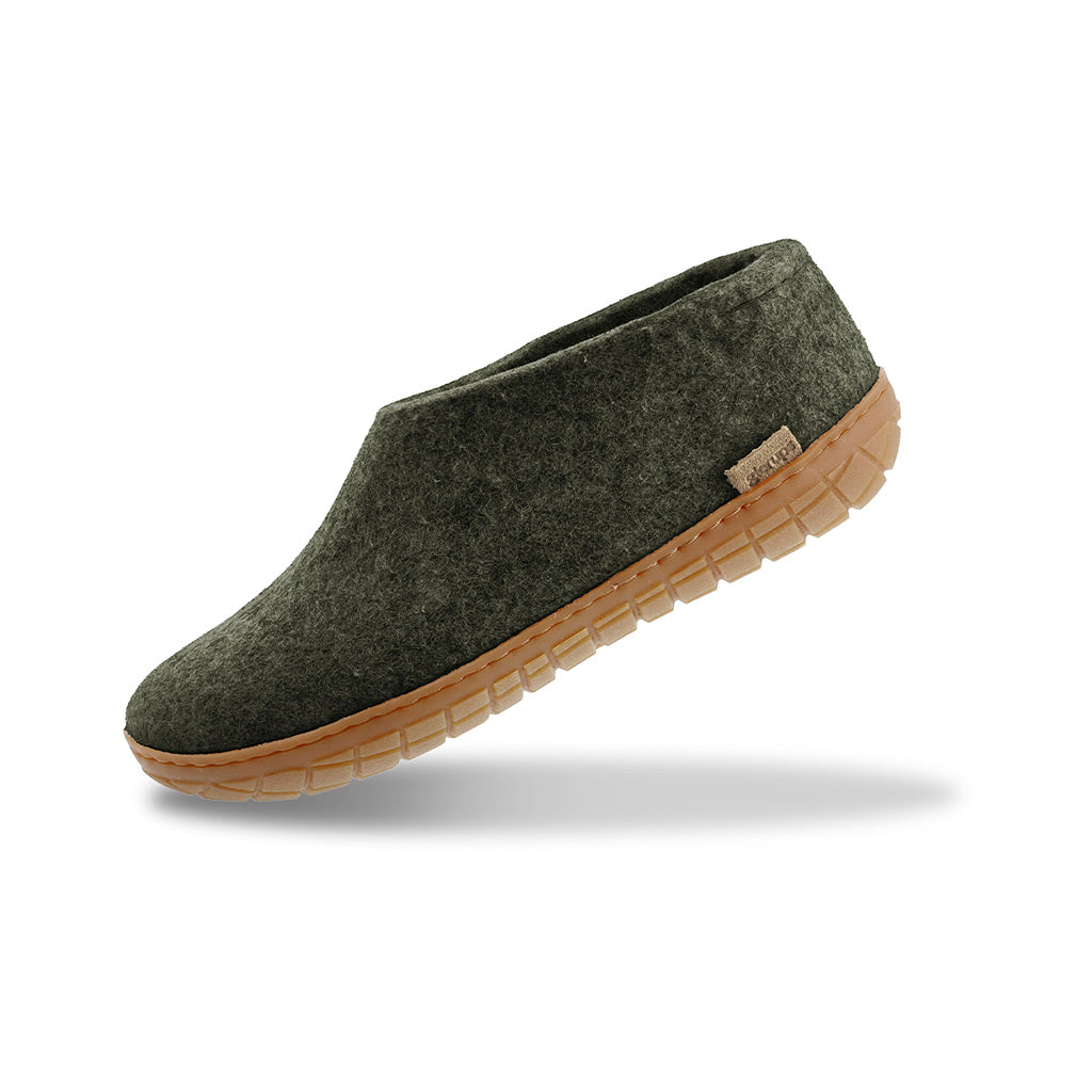 Shoe with Natural Rubber Sole Glerups Outdoor Slippers