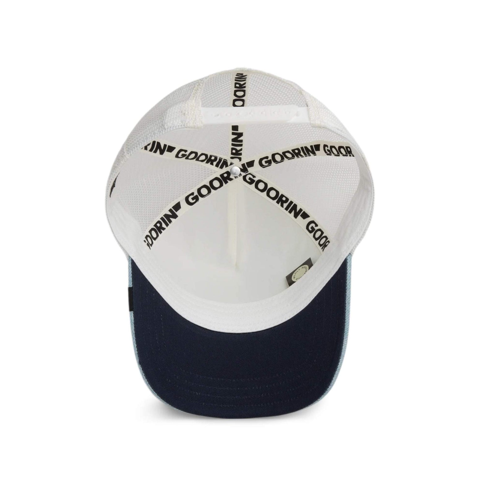 Denim Rooster Trucker Hat Goorin Bros. 101-2957-DEN02-O/S Caps & Hats One Size / Light Denim