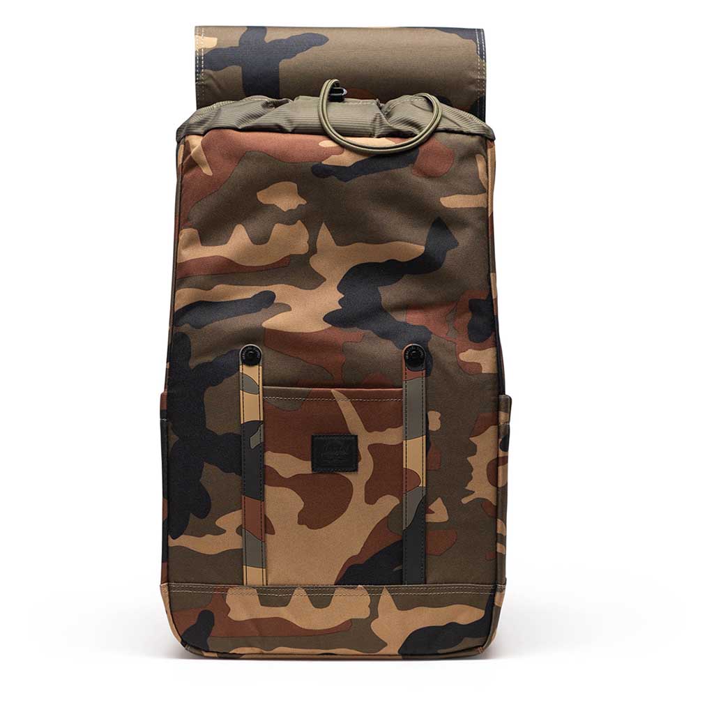 Herschel Retreat Backpack Herschel Supply Co. 11397-07129-OS Backpacks 23L / Woodland Camo/Black Label