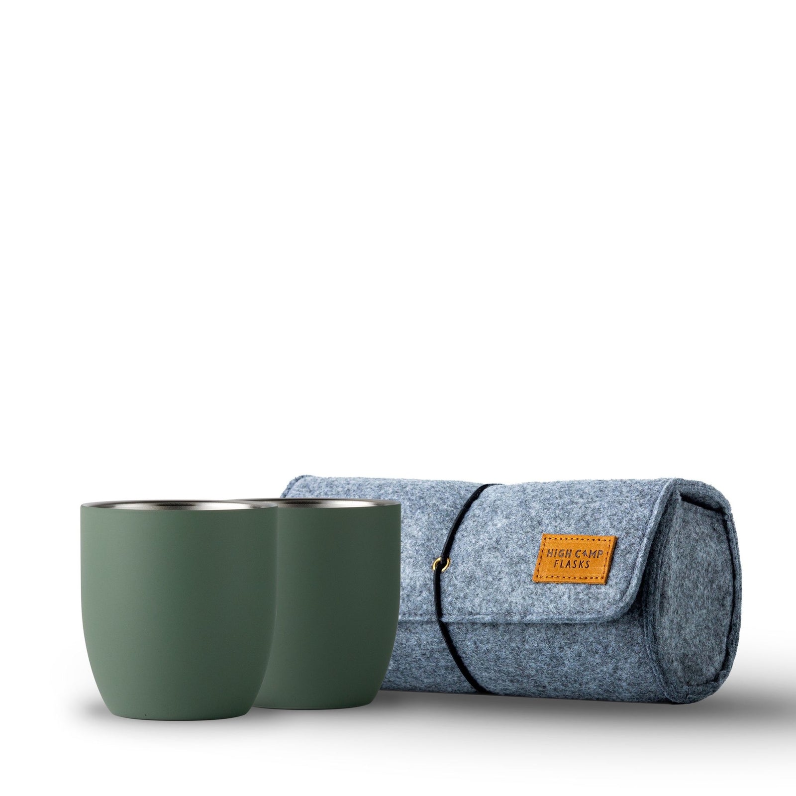 Parkside Tumbler 2-Pack + Soft Case High Camp Flasks 1102F Tumblers 2 x 315 ml / Juniper