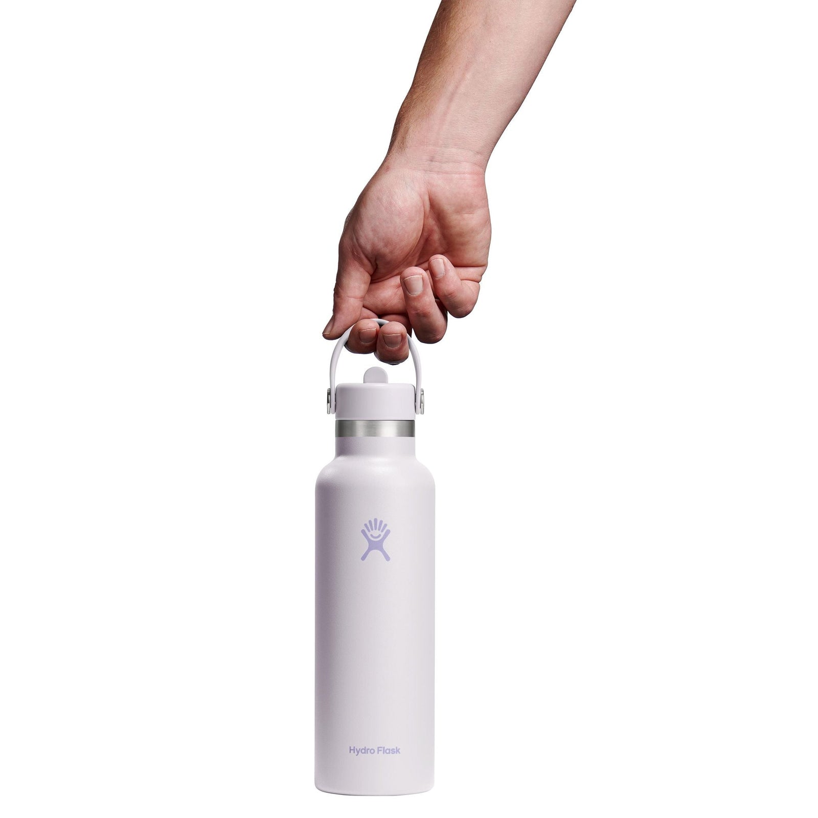 21 oz Standard Mouth w/ Flex Straw Cap Hydro Flask S21CFS145 Water Bottles 21 oz / Cloud Pink