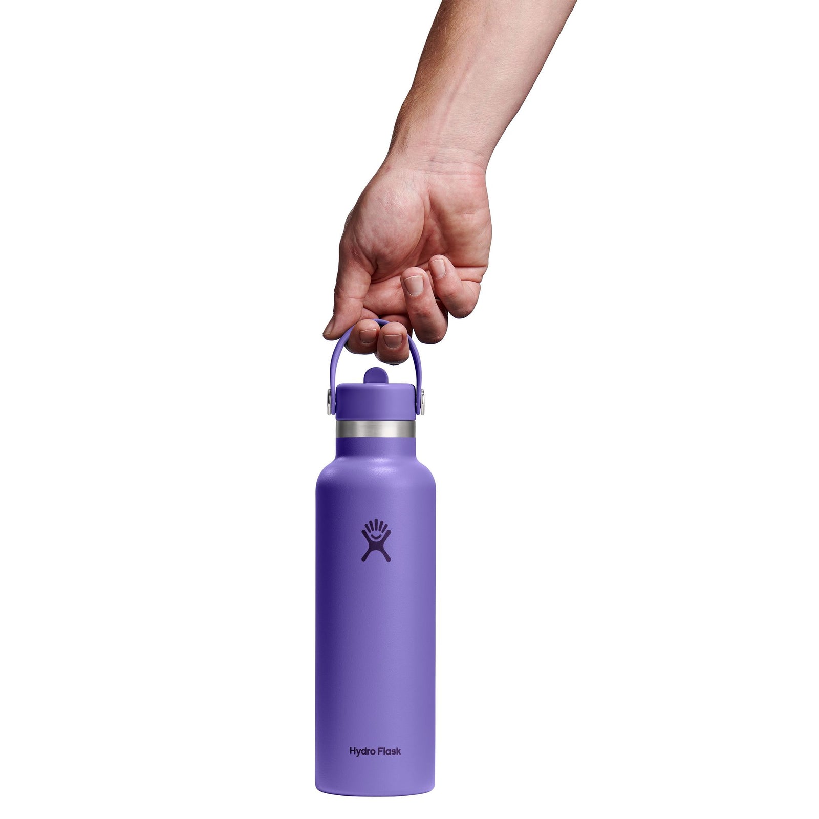 21 oz Standard Mouth w/ Flex Straw Cap Hydro Flask S21CFS527 Water Bottles 21 oz / Utopia Purple
