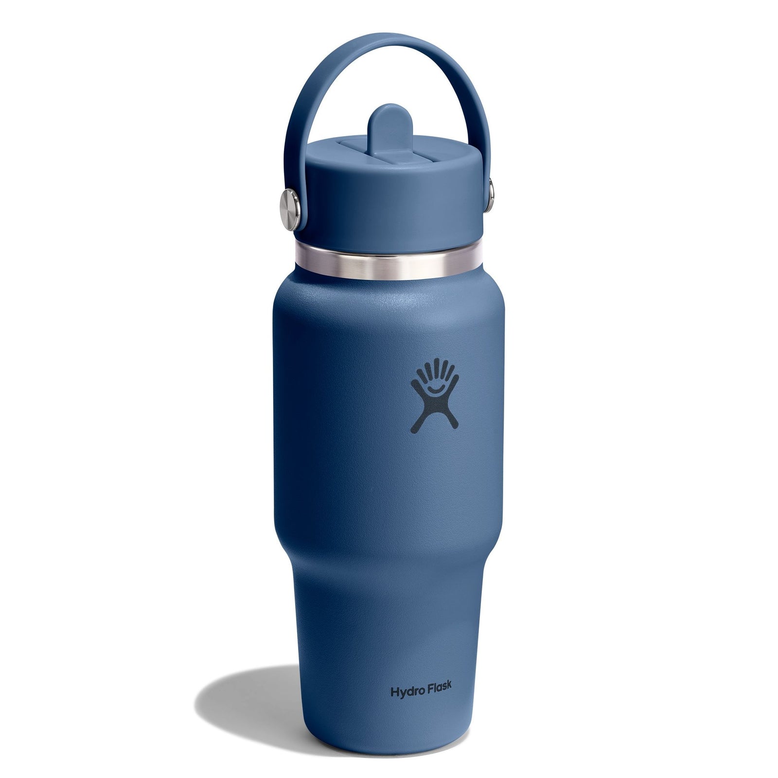 24 oz Wide Mouth w/ Flex Straw Cap Hydro Flask WT24CFS384 Water Bottles 24 oz / Harbor Blue
