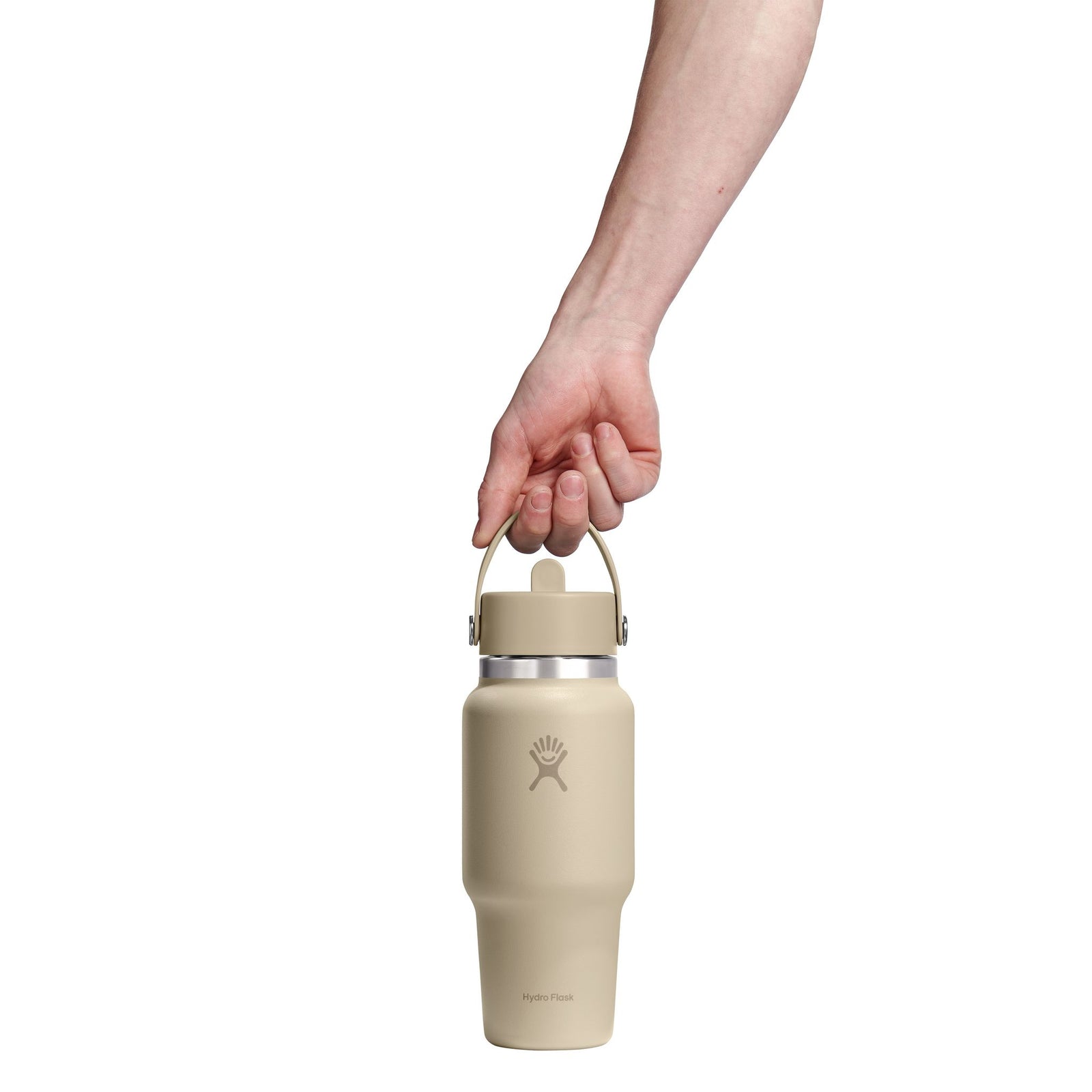 24 oz Wide Mouth w/ Flex Straw Cap Hydro Flask WT24CFS114 Water Bottles 24 oz / Oat