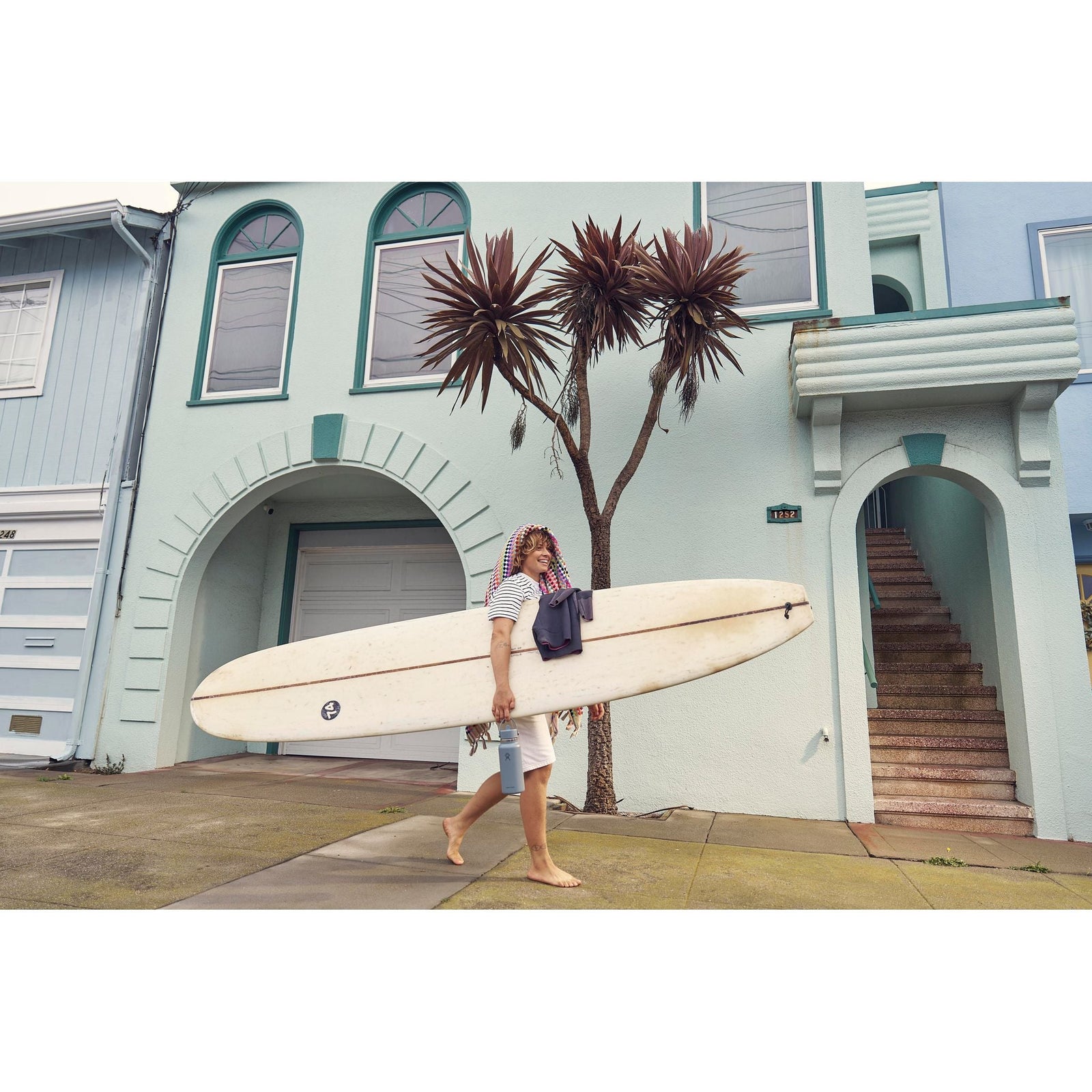 32 oz Wide Mouth w/ Flex Straw Cap Hydro Flask W32CFS043 Water Bottles 32 oz / Shale Gray