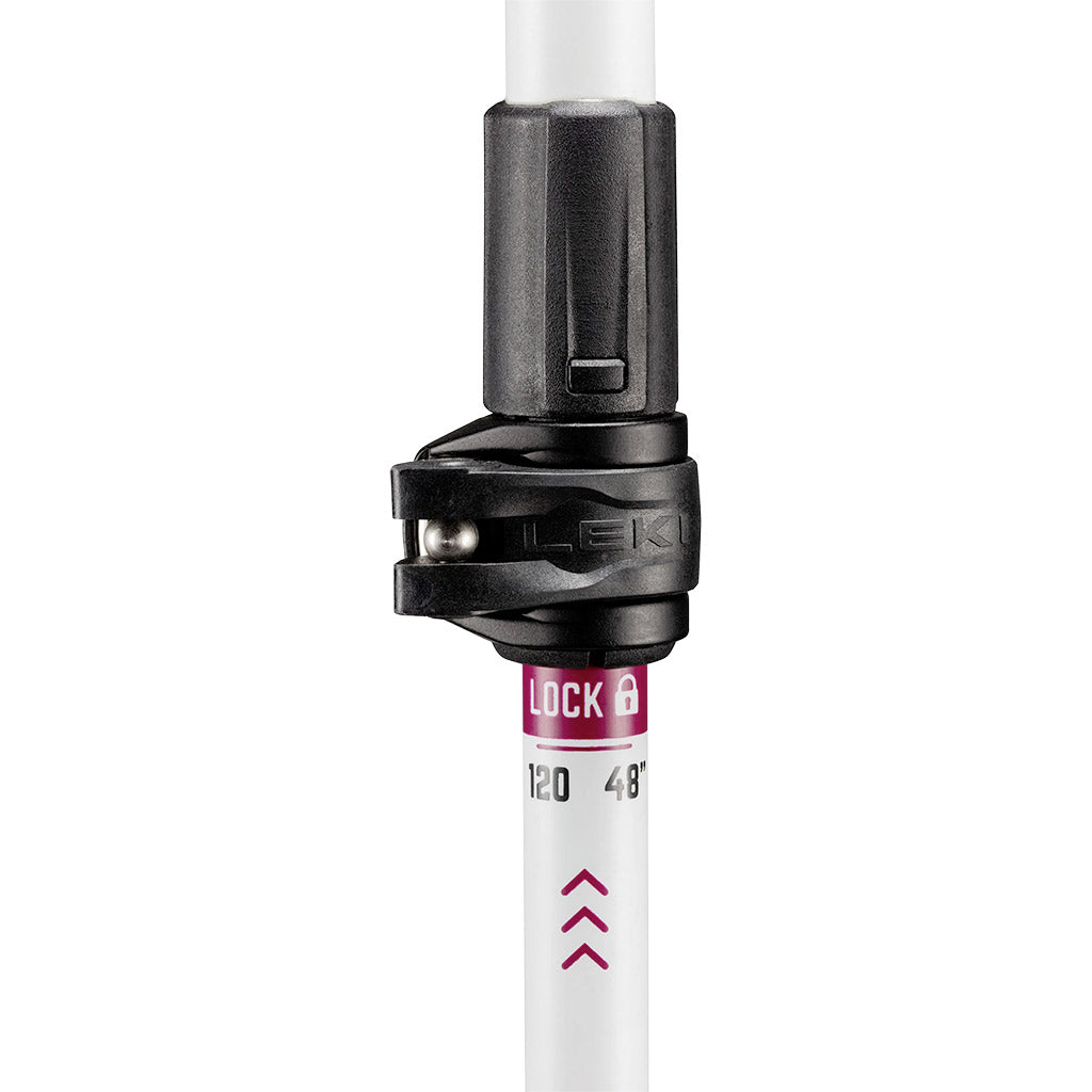 Cross Trail FX Superlite Carbon Compact (Pair) Leki 65426851 Walking Poles 100-120cm / White/Ferra/Black