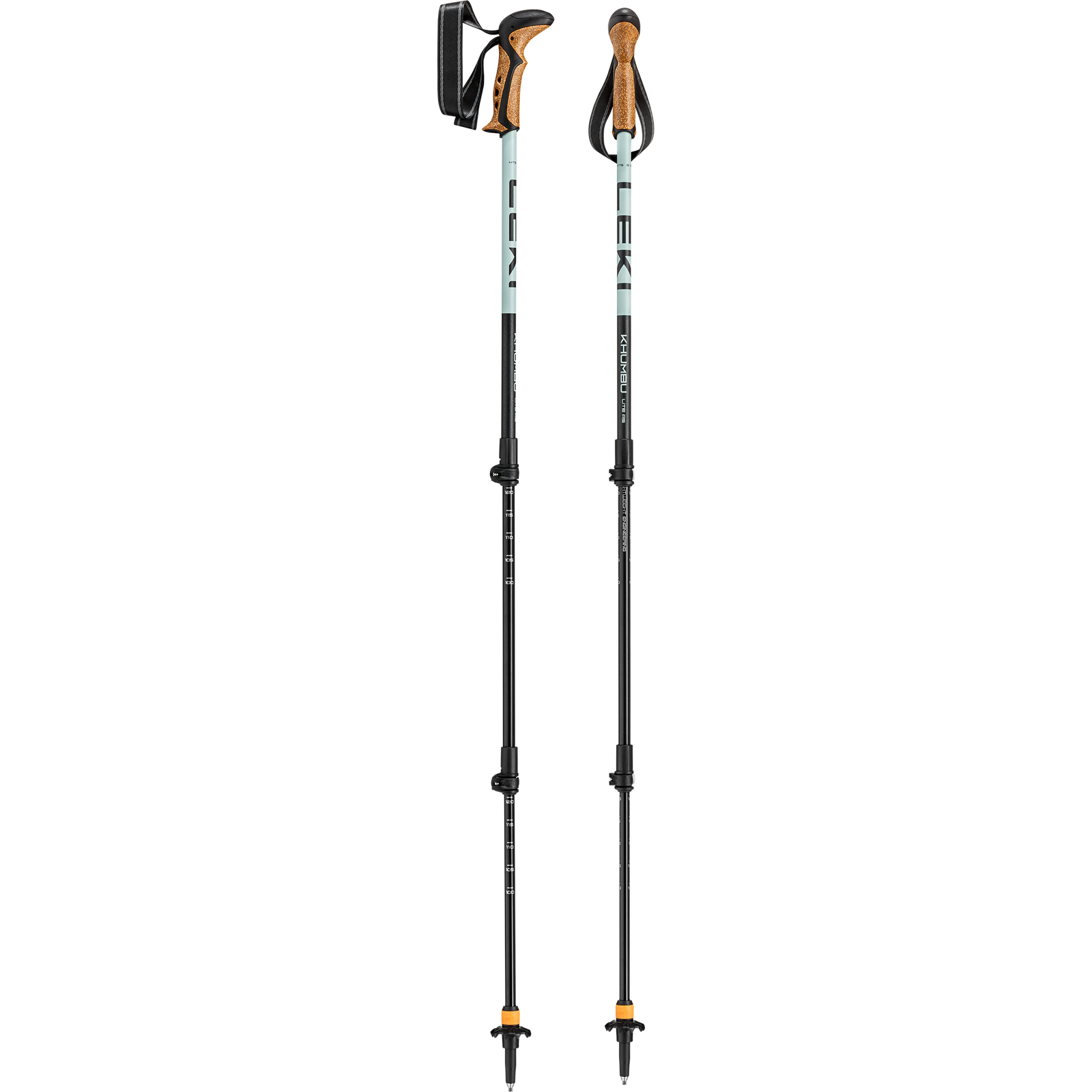 Khumbu Lite AS Leki 65621561S Walking Poles 100 - 135 cm / Dark Sea Green/Black