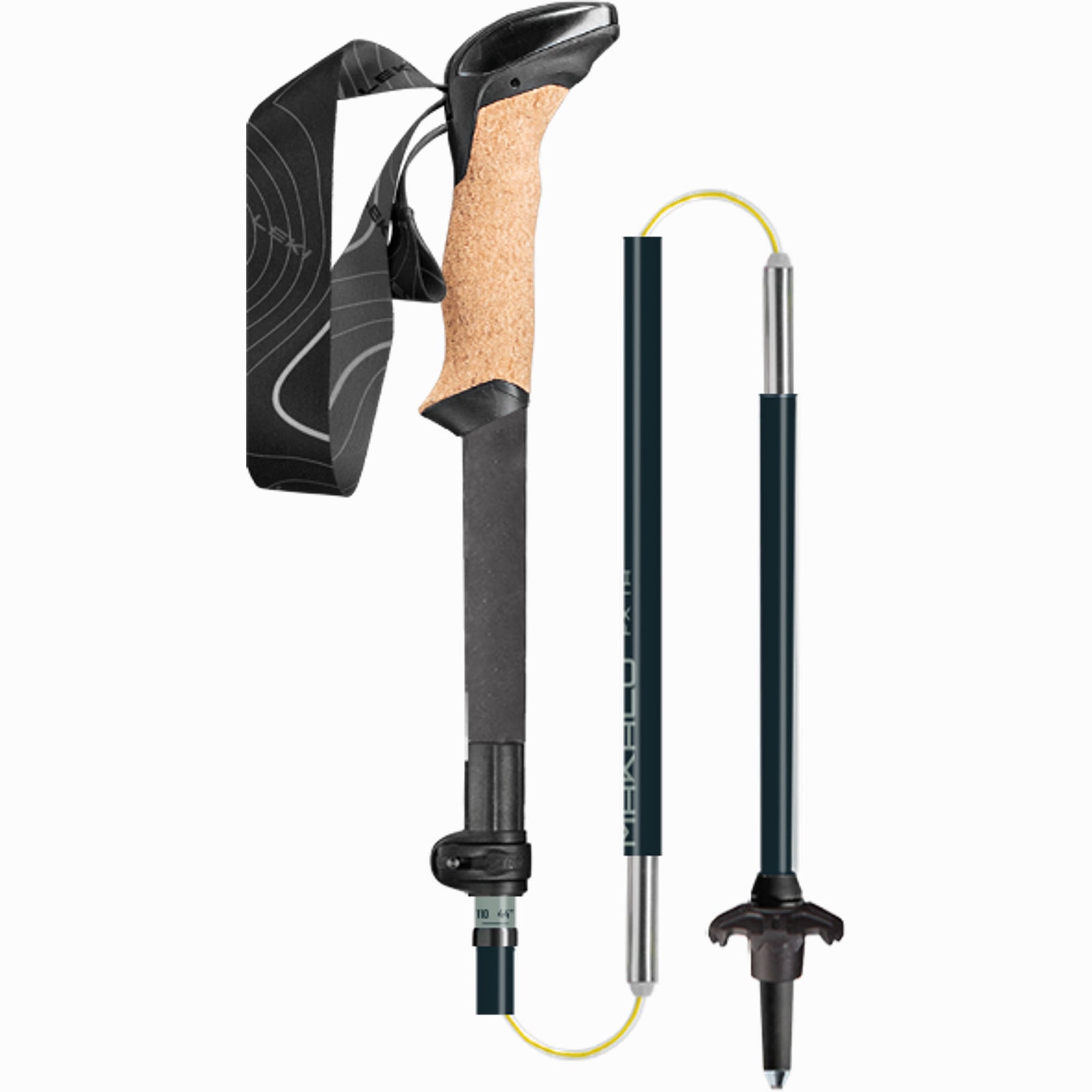 Makalu Cork | FX TA (Pair) Leki 65620761S Walking Poles 110 - 130 cm / Dark Sea Green/Dark Stone Blue