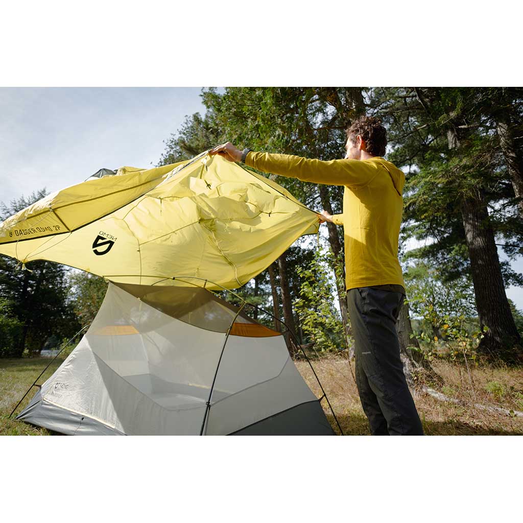 Dagger Ridge OSMO 3P Lightweight Backpacking Tent NEMO Equipment 811666036414 Tents 3P / Birch Bud