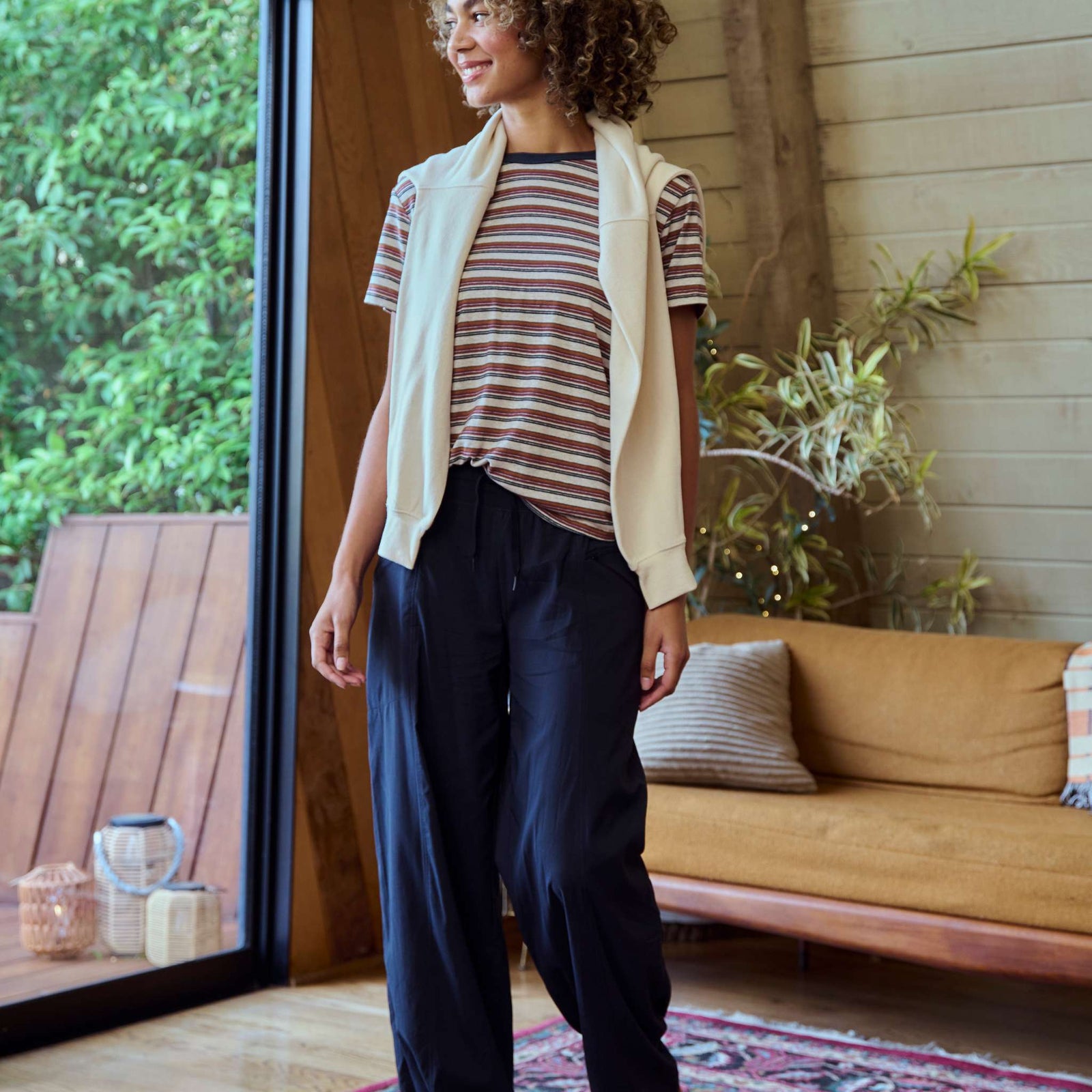 Koen Mid Rise Wide Leg Pant prAna Women's Trousers