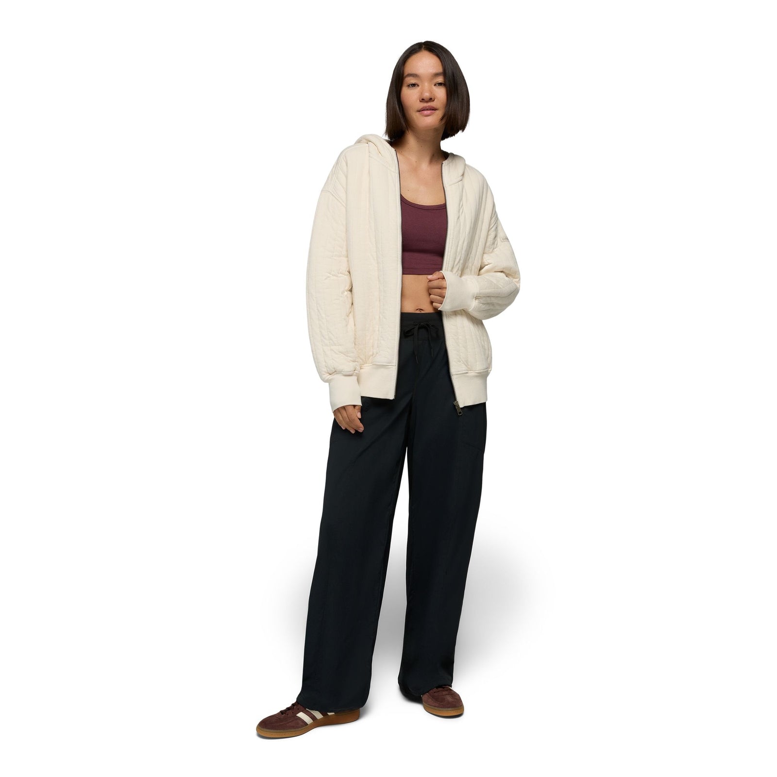 Koen Mid Rise Wide Leg Pant prAna Women's Trousers