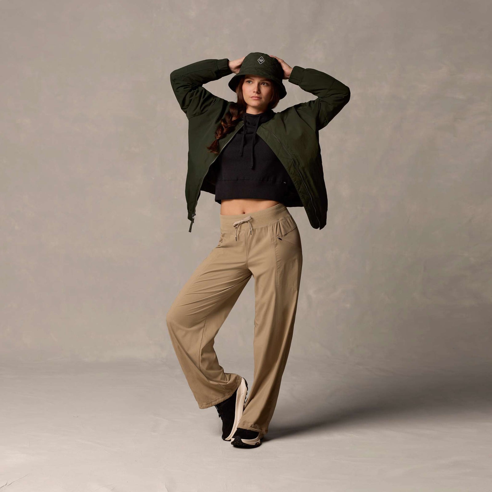 Koen Mid Rise Wide Leg Pant prAna Women's Trousers