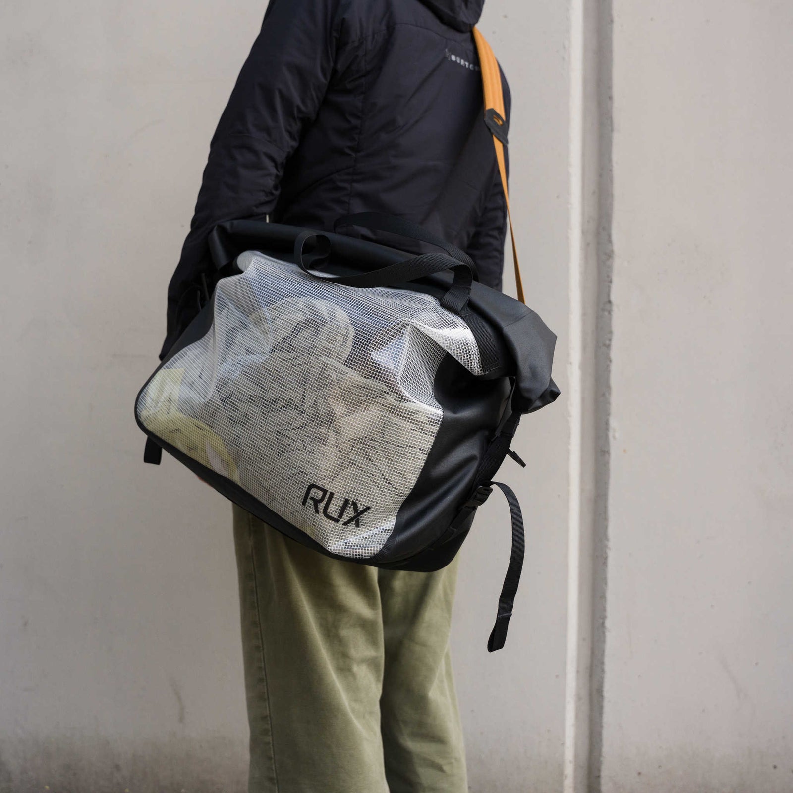 RUX Waterproof Packing Bag 20L RUX PK0126-A33WP-20B Camp Storage Bags 20L / Black With Clear