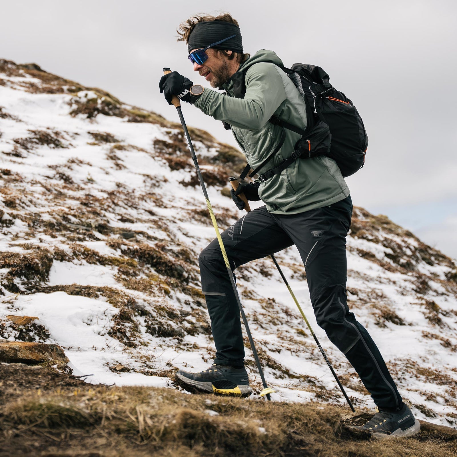 Running Poles Carbon Z | Fixed | 130cm Silva 38609 Walking Poles 130cm / Black/Yellow