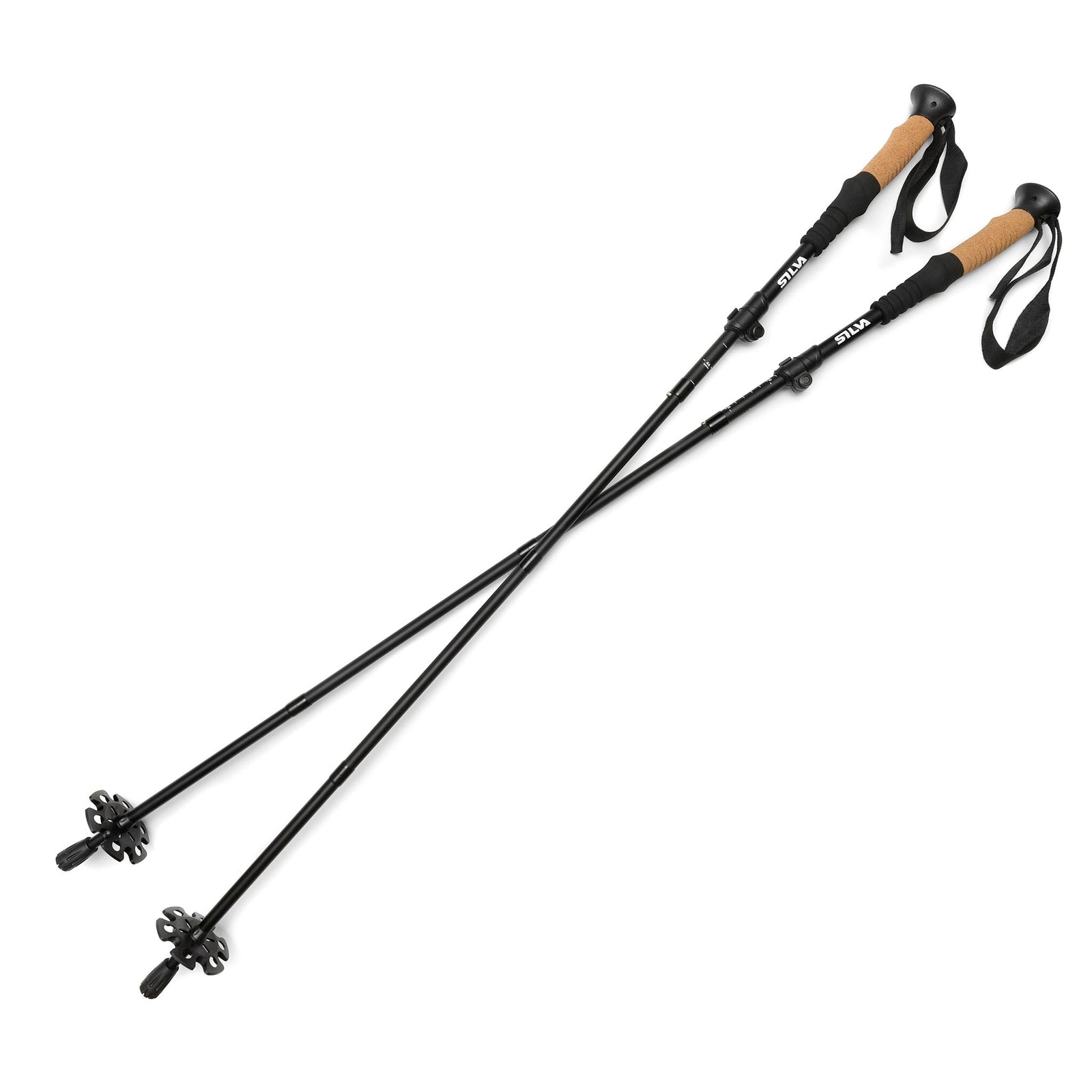 Trekking Poles | Alu Z-Fold | Adjustable | 115-135cm Silva 38455 Walking Poles 115-135cm / Black