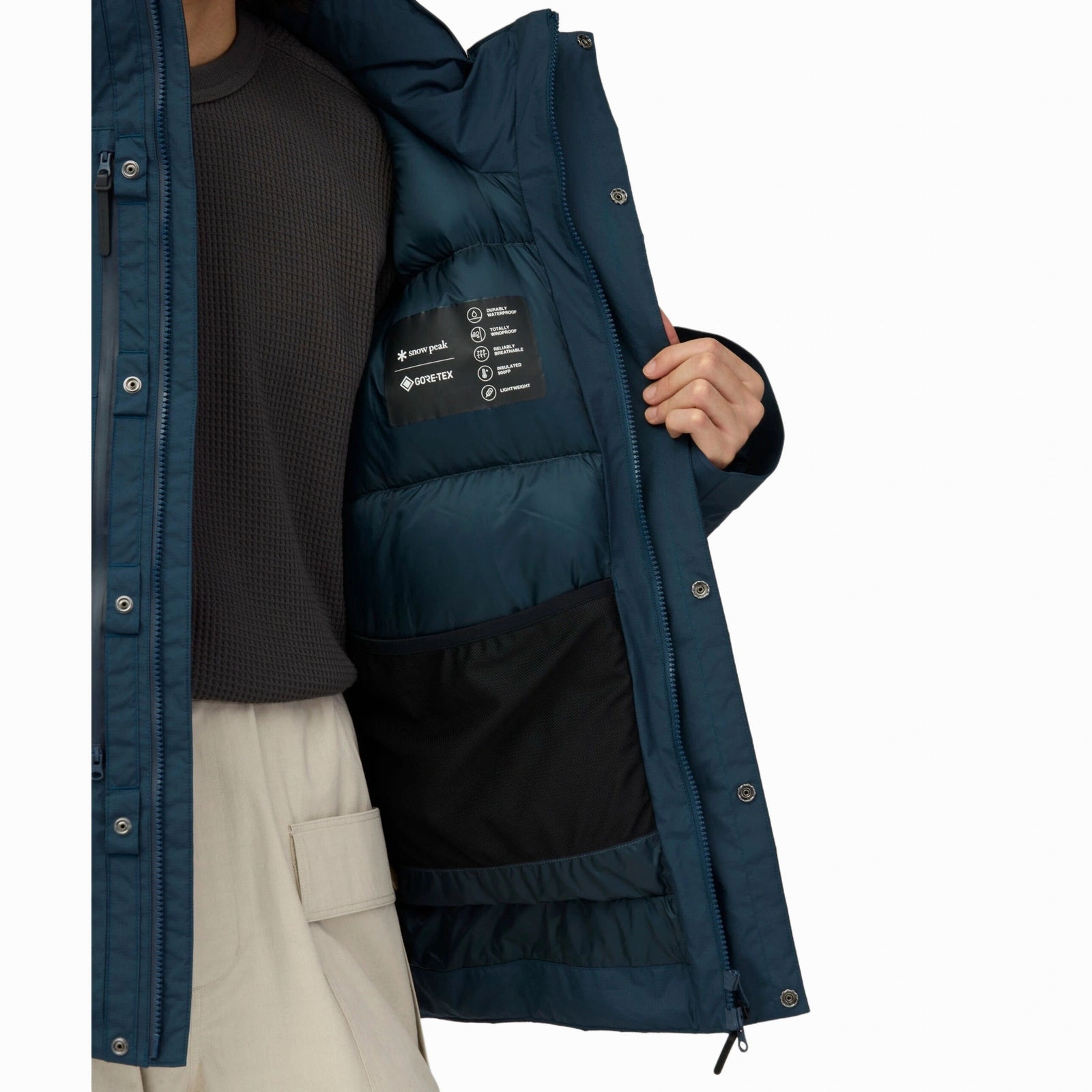 GORE-TEX Waterproof Down Jacket Snow Peak Unisex Puffer Jackets