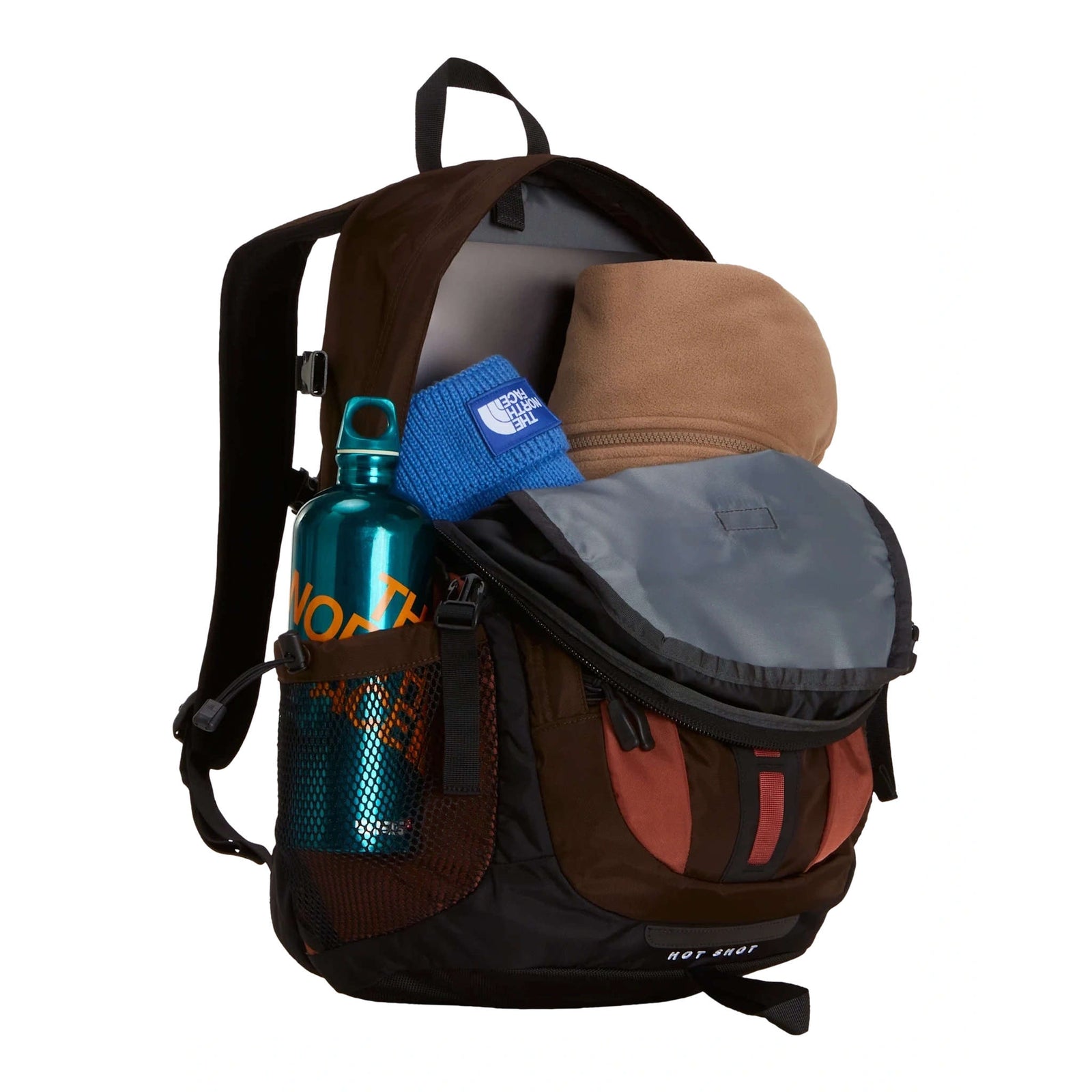 Hot Shot SE Backpack The North Face NF0A3KYJ929-OS Backpacks 30L / Dark Chestnut/Copper Silt/TNF Black