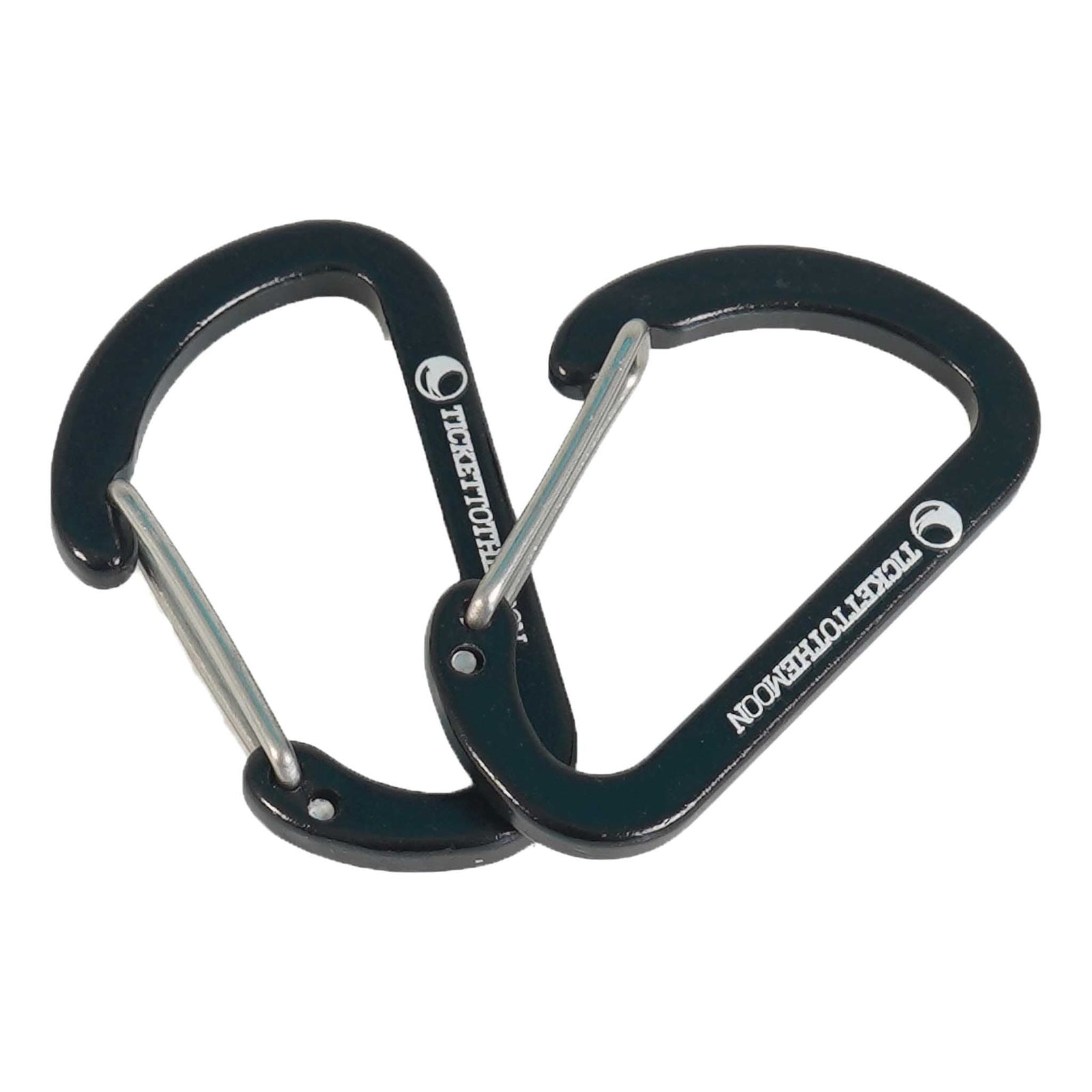 Aluminium Accessory Carabiners x8 Ticket To The Moon TMBINER03 Hammock Accessories One Size / Black