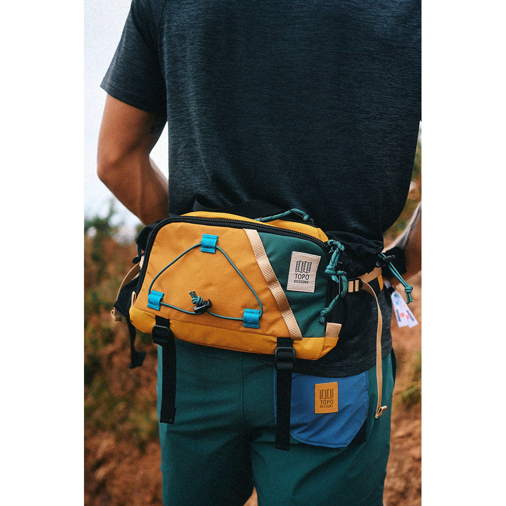 Mountain Hydro Hip Pack Topo Designs 932429755 Sling Bags 4.4L / Mustard/Forest