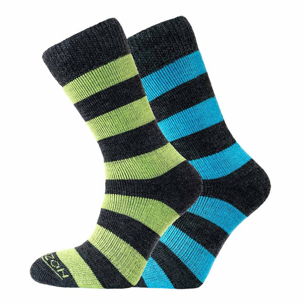 Heritage Merino Outdoor - Women's 2 Pack Horizon Socks 6H/M2WAS Socks S/M / Charcoal Apple & Blue