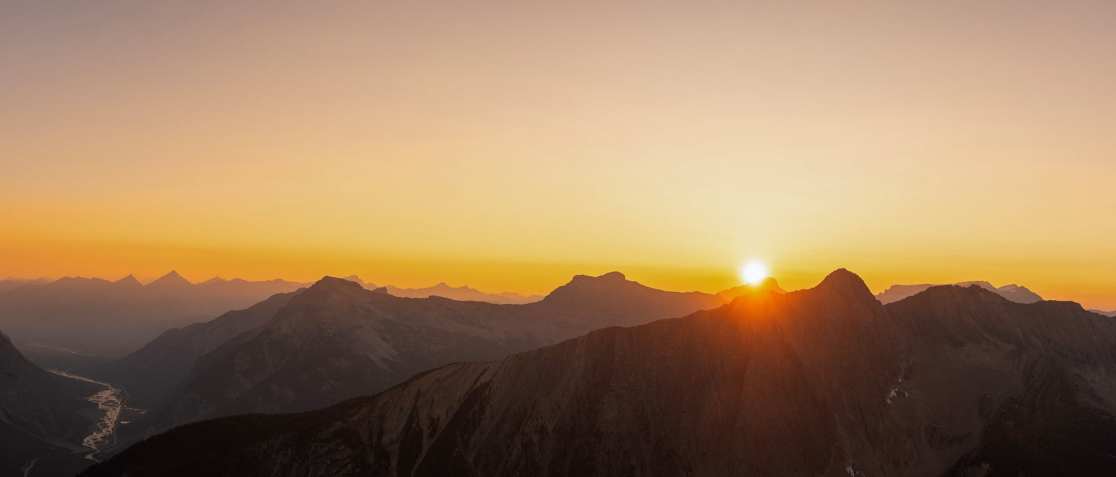 Panorama from Paget Peak in Yoho National Park, Canada, taken by Noah Korver.