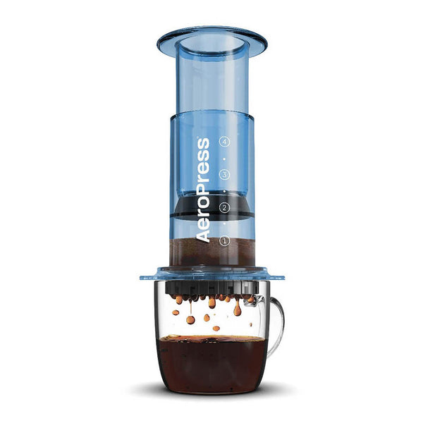 AeroPress Clear Coffee Press AeroPress 90BL05 Coffee Makers One Size / Blue