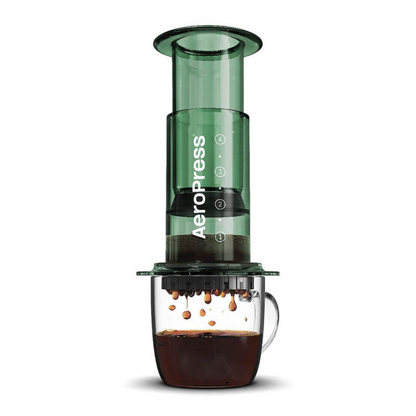 AeroPress Clear Coffee Press AeroPress 90GN05 Coffee Makers One Size / Green