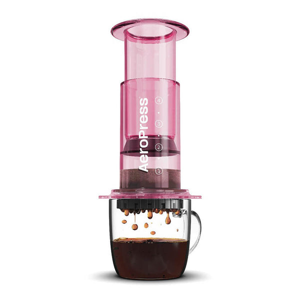 AeroPress Clear Coffee Press AeroPress 90PK05 Coffee Makers One Size / Pink