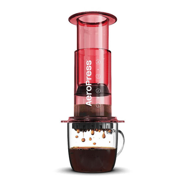 AeroPress Clear Coffee Press AeroPress 90RD05 Coffee Makers One Size / Red