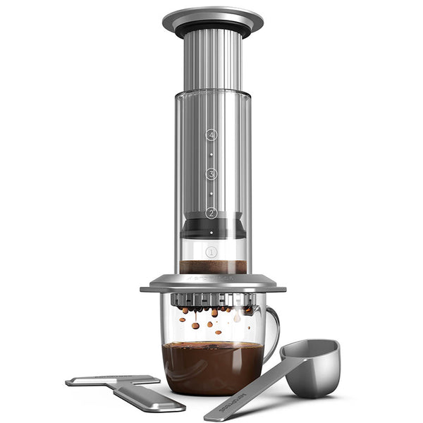AeroPress Premium Coffee Press AeroPress PR005 Coffee Makers One Size / Silver