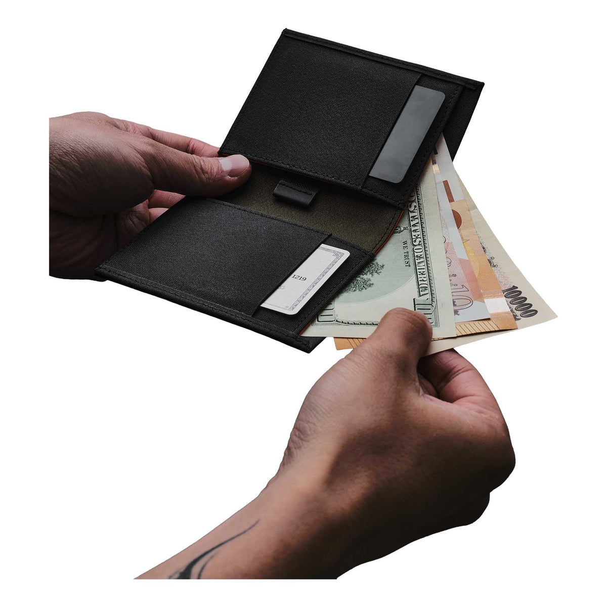 Ark Bifold Cash Wallet Alpaka AD010620521 Wallets One Size / Army Green | Axoflux 300D