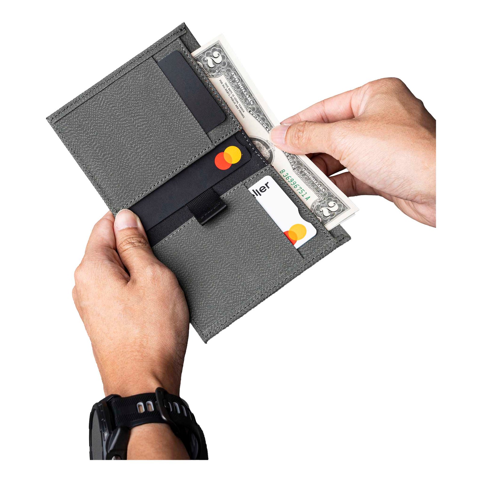 Ark Bifold Cash Wallet Alpaka AD010620221 Wallets One Size / Grey | Axoflux 300D