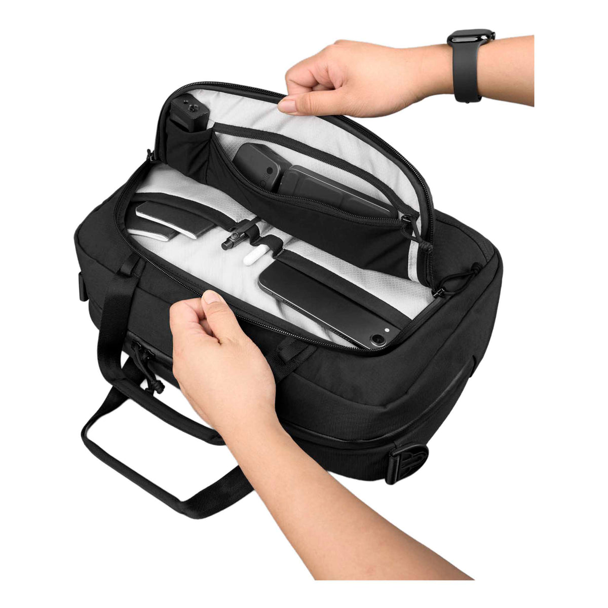 Bravo Brief | 14" Alpaka AA010910124 Briefcases 13L / Black Axoflux 400D Ripstop Nylon