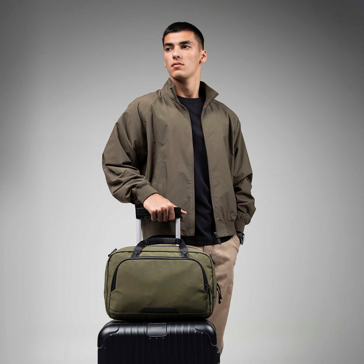 Bravo Brief | 14" Alpaka AA010910524 Briefcases 13L / Green Axoflux 400D Ripstop Nylon
