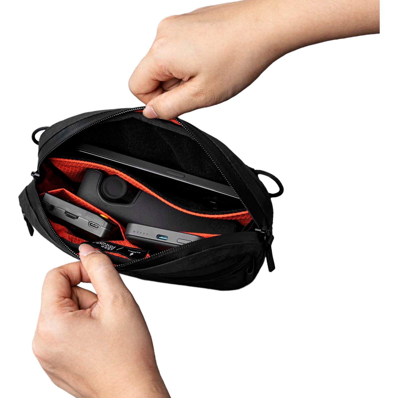 Flight Sling 1L Alpaka AA010530128 Sling Bags 1L / Black | X-Pac VX07 Ripstop