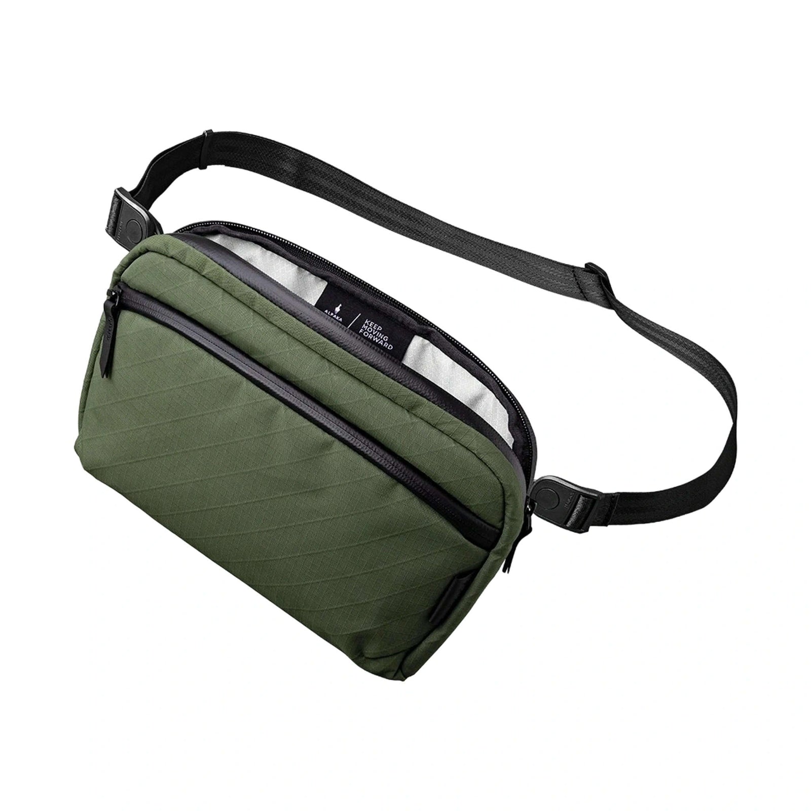 Flight Sling 2L Alpaka AA010460526 Sling Bags 2L / Green | Axogrid 210D