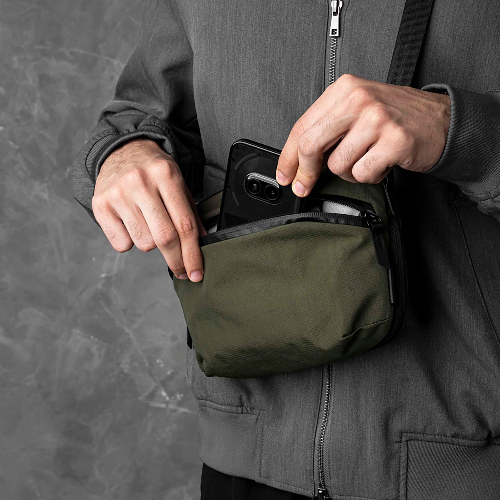 Flight Sling Pro Alpaka AA010870524 Sling Bags 2.5L / Green Axoflux 400D Ripstop Nylon